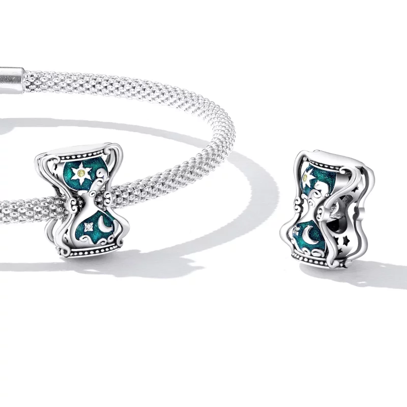 (image pour) Charm Pandora Style Sablier Soleil et Lune - SCC2265 - Afficher 5