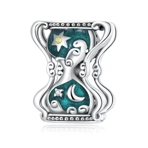 (image pour) Charm Pandora Style Sablier Soleil et Lune - SCC2265