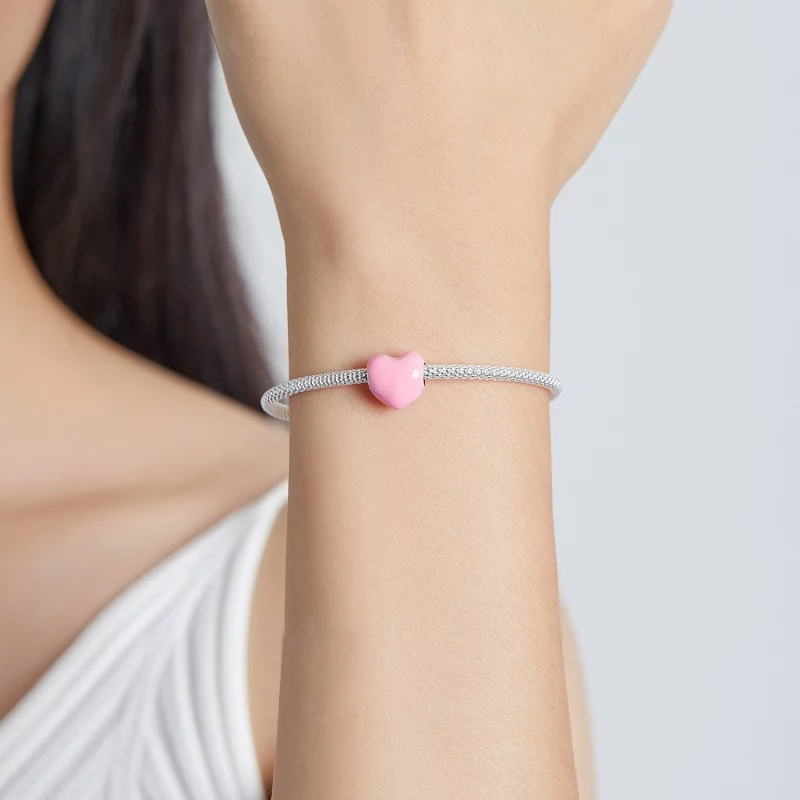 (image pour) Charm Pandora Style Simple Amour - SCC1986-PK - Afficher 5