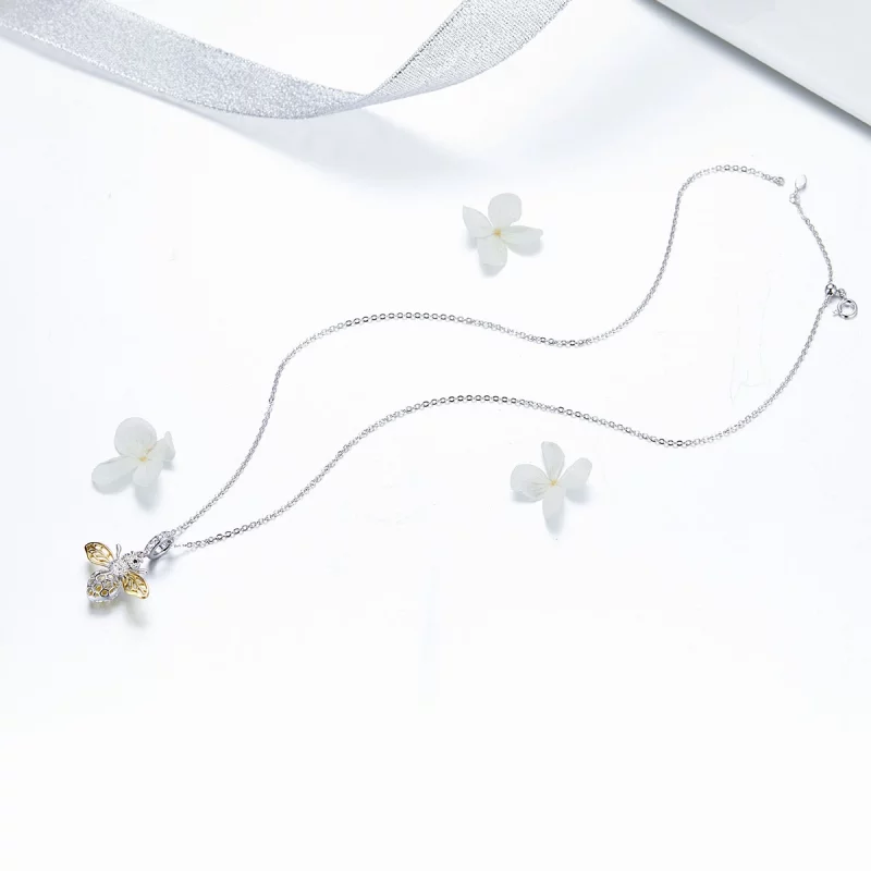 (image pour) Charm Pendant Style PANDORA Abeille en mouvement - SCC1125 - Afficher 6