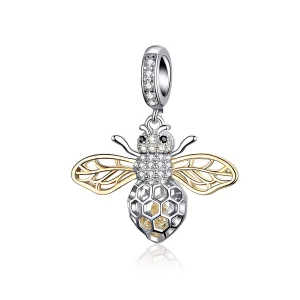 (image pour) Charm Pendant Style PANDORA Abeille en mouvement - SCC1125