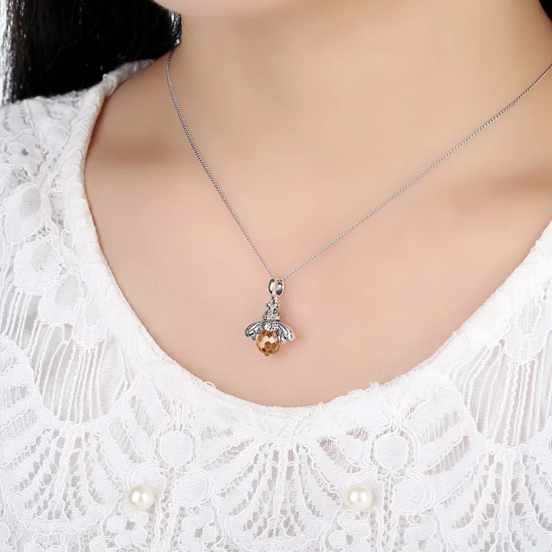(image pour) Charm Pendant Style PANDORA abeille - SCC035 - Afficher 2
