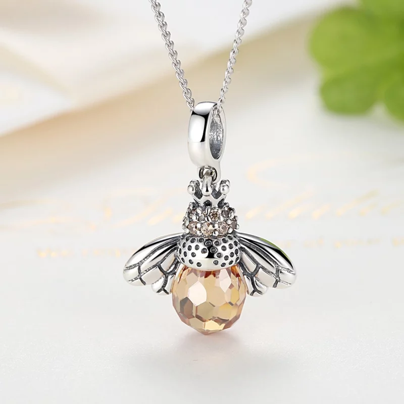 (image pour) Charm Pendant Style PANDORA abeille - SCC035 - Afficher 3
