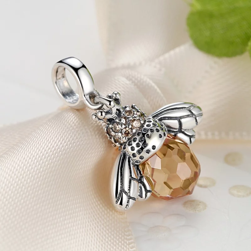 (image pour) Charm Pendant Style PANDORA abeille - SCC035 - Afficher 5
