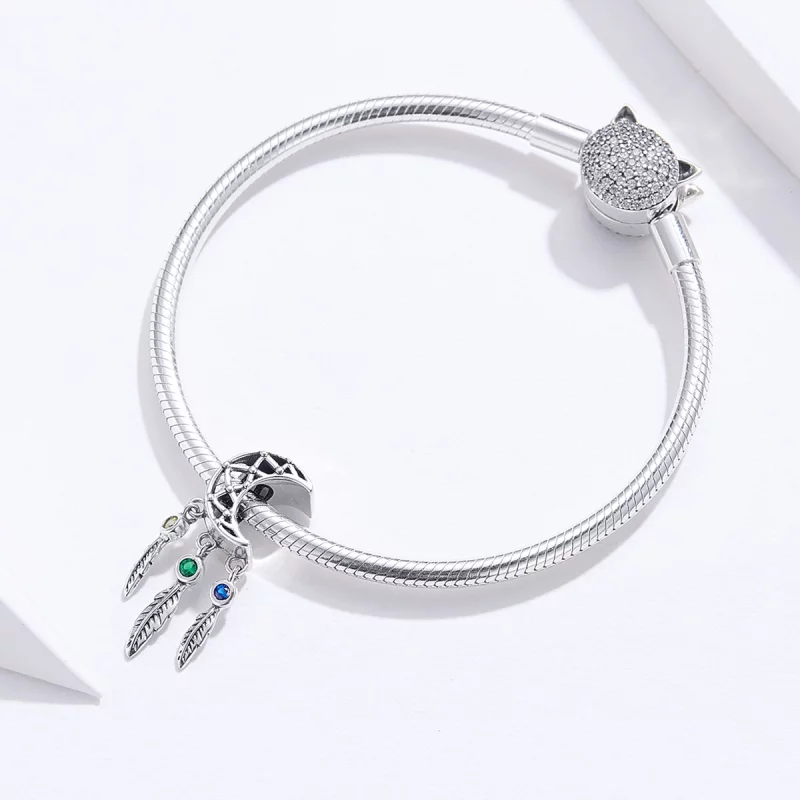 (image pour) Charm Pendant Style PANDORA Attrapeur de rêves - SCC1232 - Afficher 5