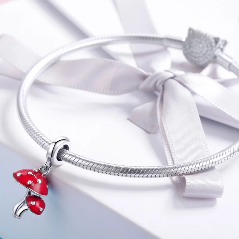 (image pour) Charm Pendant Style PANDORA Champignon - SCC1060 - Afficher 3