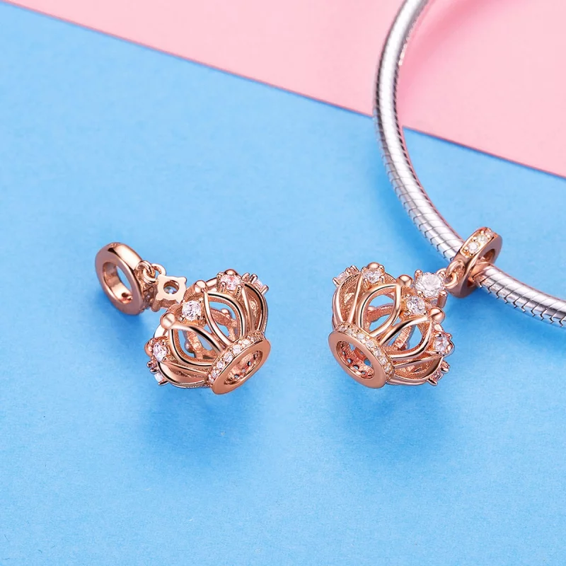 (image pour) Charm Pendant Style PANDORA Couronne royale - SCC1121 - Afficher 4
