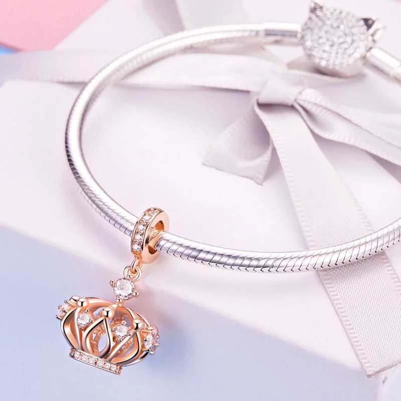 (image pour) Charm Pendant Style PANDORA Couronne royale - SCC1121 - Afficher 5