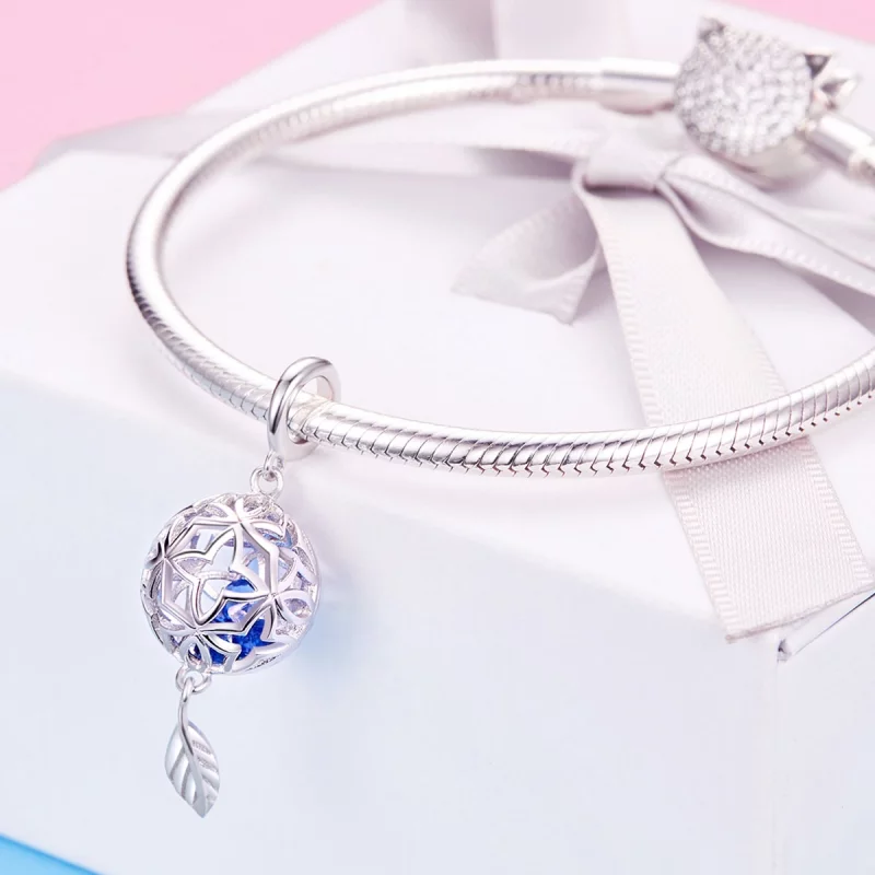 (image pour) Charm Pendant Style PANDORA Fleur stabilisée - SCC1123 - Afficher 3