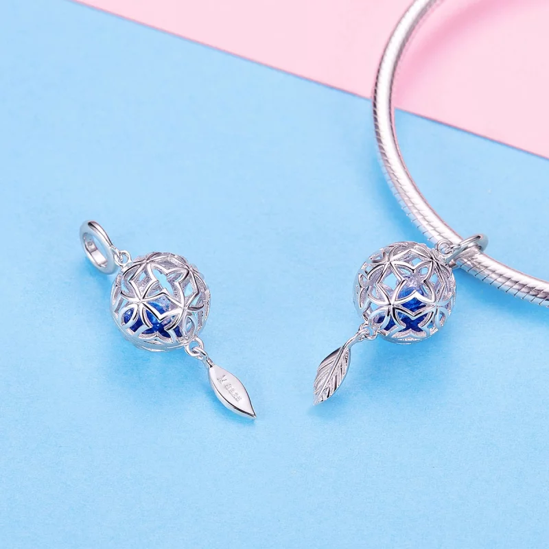 (image pour) Charm Pendant Style PANDORA Fleur stabilisée - SCC1123 - Afficher 4