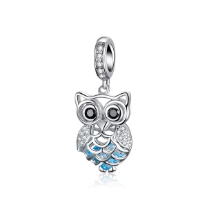 (image pour) Charm Pendant Style PANDORA Hibou perpétuel - SCC1124