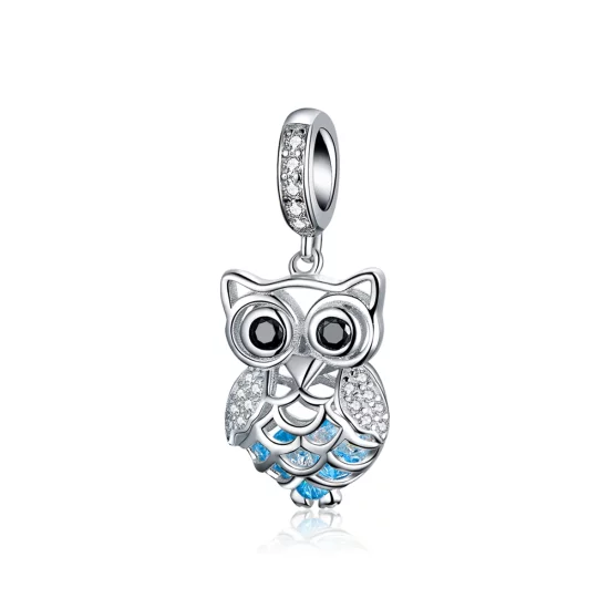 (image pour) Charm Pendant Style PANDORA Hibou perpétuel - SCC1124