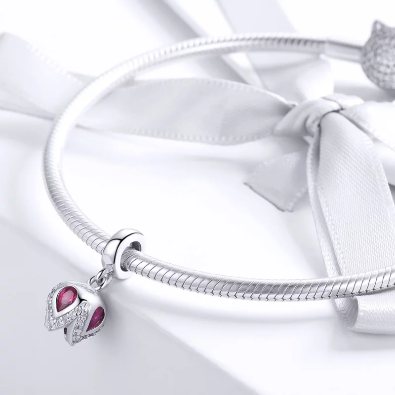 (image pour) Charm Pendant Style PANDORA Histoire de tulipe - SCC1027 - Afficher 4