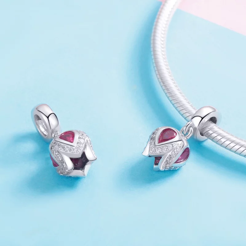 (image pour) Charm Pendant Style PANDORA Histoire de tulipe - SCC1027 - Afficher 5