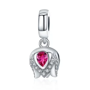 Charm Pendant Style PANDORA Histoire de tulipe - SCC1027 (image pour) Charm Pendant Style PANDORA Histoire de tulipe - SCC1027