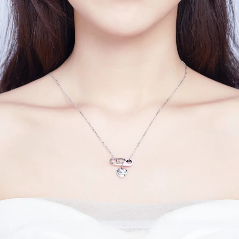 (image pour) Charm Pendant Style PANDORA J'adore ma famille - SCC1145 - Afficher 3