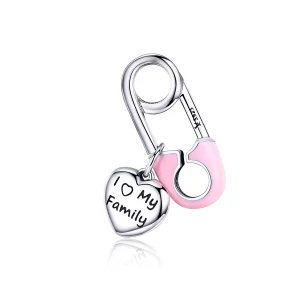 (image pour) Charm Pendant Style PANDORA J'adore ma famille - SCC1145