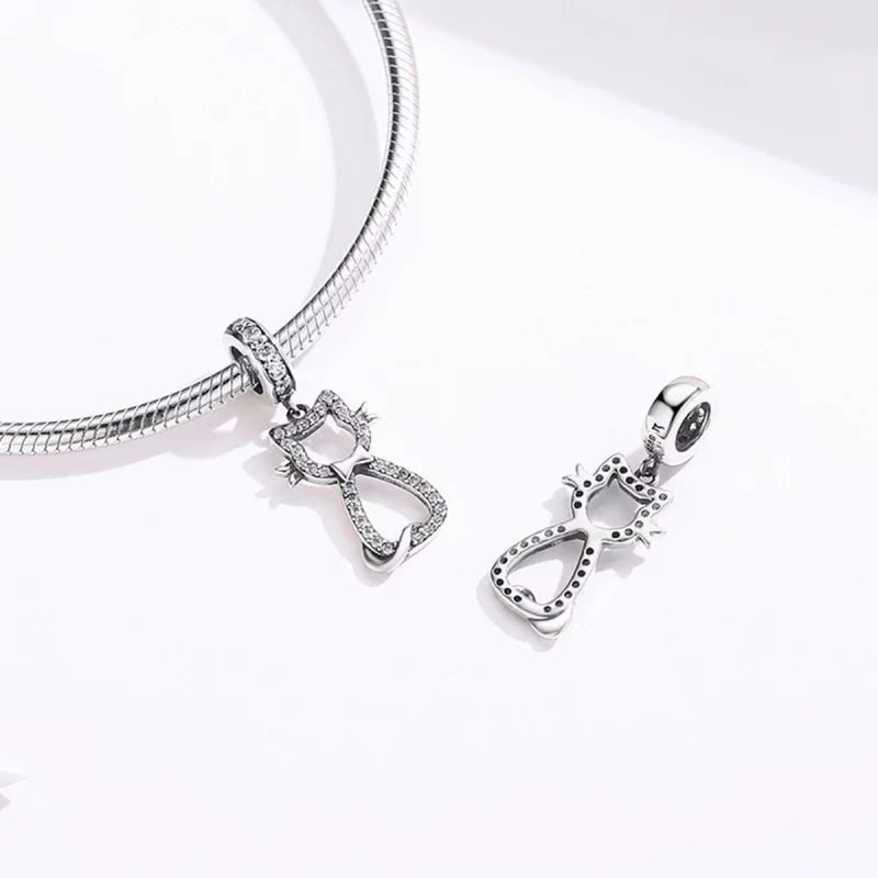 (image pour) Charm Pendant Style PANDORA Joli chat - SCC1162 - Afficher 5
