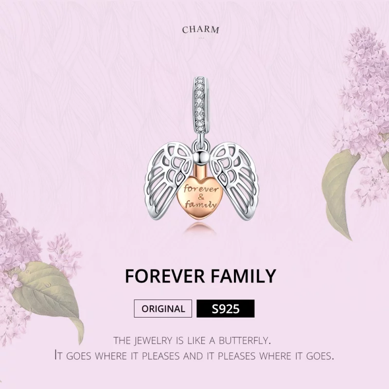 (image pour) Charm Pendant Style PANDORA La famille pour toujours - SCC1299 - Afficher 4