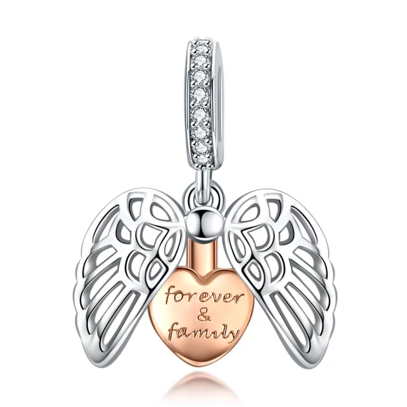 (image pour) Charm Pendant Style PANDORA La famille pour toujours - SCC1299