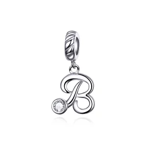(image pour) Charm Pendant Style PANDORA Lettre B - SCC1183-B