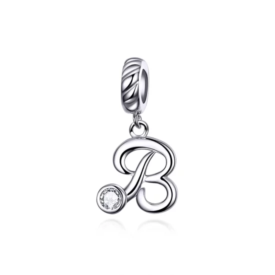 (image pour) Charm Pendant Style PANDORA Lettre B - SCC1183-B