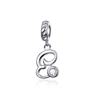 (image pour) Charm Pendant Style PANDORA Lettre E - SCC1183-E