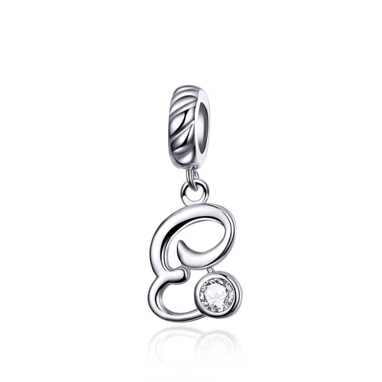 (image pour) Charm Pendant Style PANDORA Lettre E - SCC1183-E