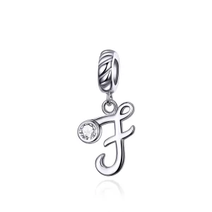 (image pour) Charm Pendant Style PANDORA Lettre F - SCC1183-F