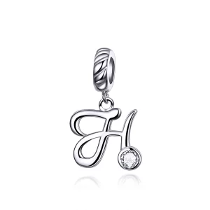 (image pour) Charm Pendant Style PANDORA Lettre H - SCC1183-H