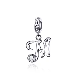 (image pour) Charm Pendant Style PANDORA Lettre M - SCC1183-M