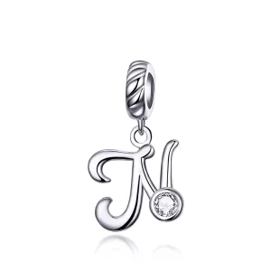 (image pour) Charm Pendant Style PANDORA Lettre N - SCC1183-N