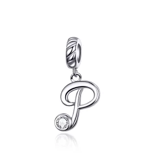 (image pour) Charm Pendant Style PANDORA Lettre P - SCC1183-P