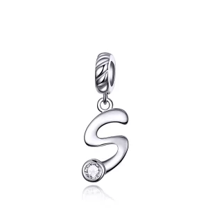 (image pour) Charm Pendant Style PANDORA Lettre S - SCC1183-S