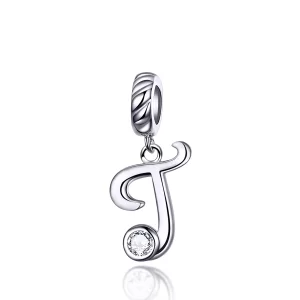 (image pour) Charm Pendant Style PANDORA Lettre T - SCC1183-T