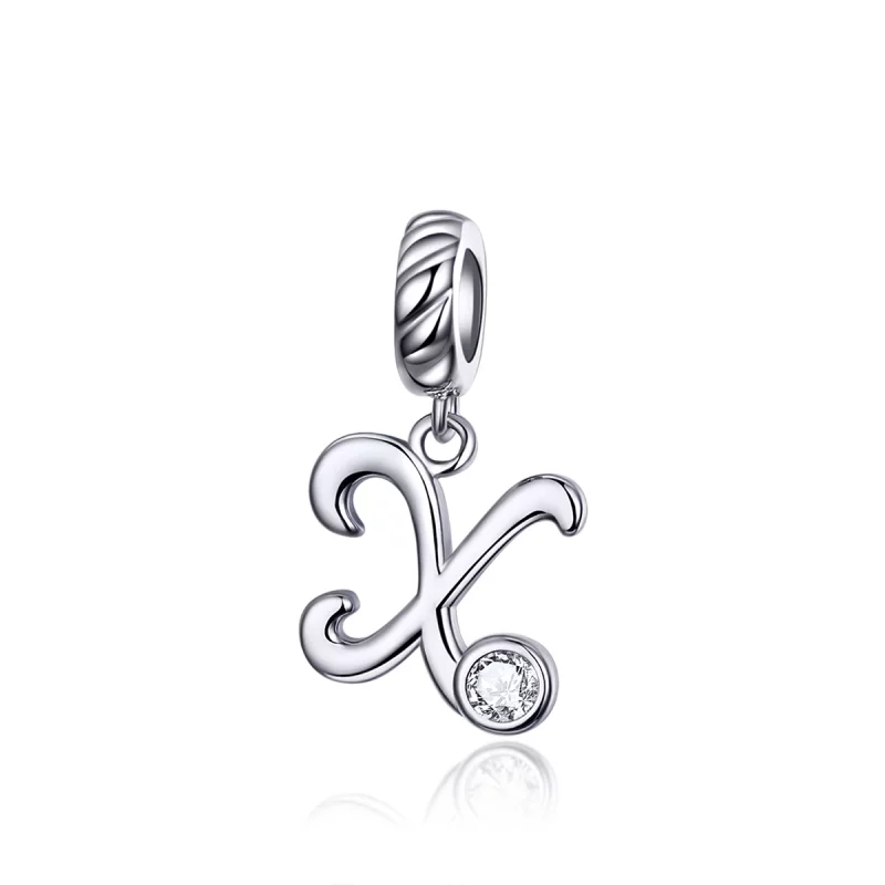 (image pour) Charm Pendant Style PANDORA Lettre X - SCC1183-X