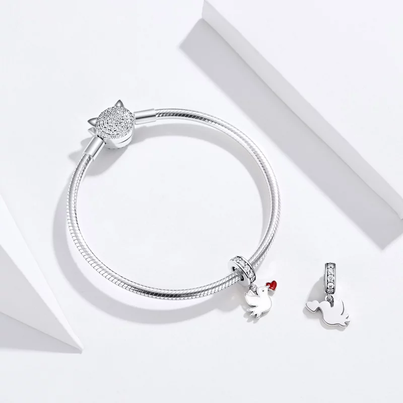 (image pour) Charm Pendant Style PANDORA Message d'amour - SCC1227 - Afficher 5