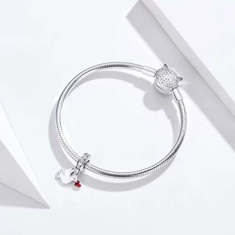 (image pour) Charm Pendant Style PANDORA Message d'amour - SCC1227 - Afficher 6
