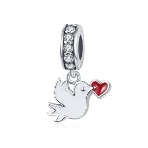 (image pour) Charm Pendant Style PANDORA Message d'amour - SCC1227