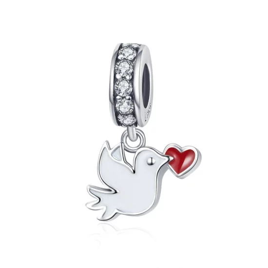 (image pour) Charm Pendant Style PANDORA Message d'amour - SCC1227