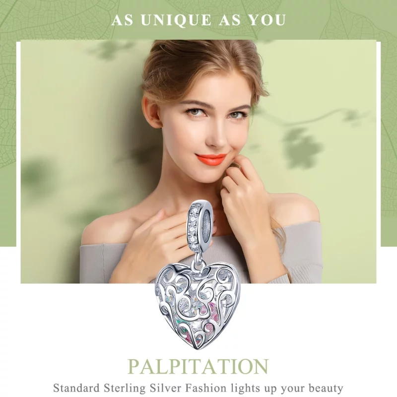 (image pour) Charm Pendant Style PANDORA Palpitation - SCC1126 - Afficher 3