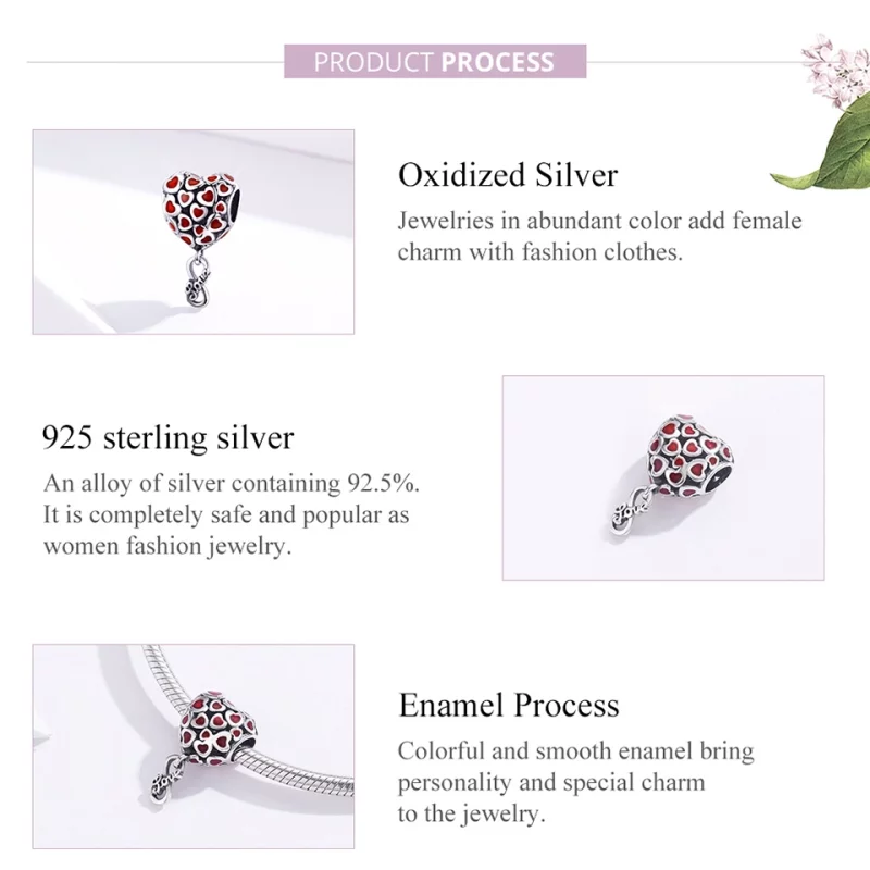 (image pour) Charm Pendant Style PANDORA sans fin - SCC1180 - Afficher 6