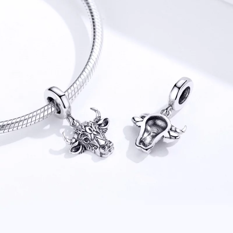 (image pour) Charm Pendant Style PANDORA Tauren - SCC1316 - Afficher 5