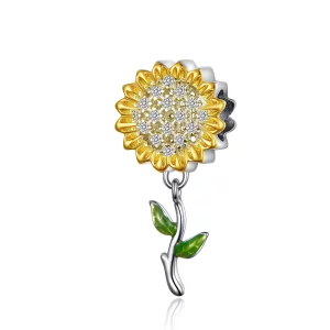 (image pour) Charm Pendant Style PANDORA Tournesol - SCC1211
