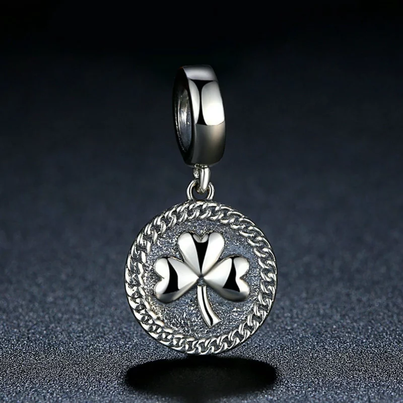 (image pour) Charm Pendant Style PANDORA Trèfle - SCC039 - Afficher 4