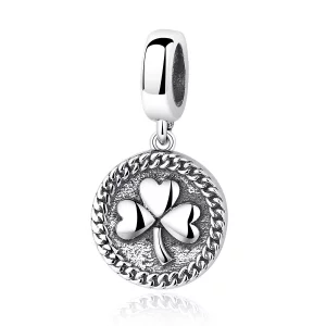 (image pour) Charm Pendant Style PANDORA Trèfle - SCC039