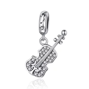 (image pour) Charm Pendant Style PANDORA Violon Pavé - SCC1078