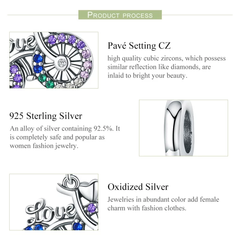 (image pour) Charm Pendant Style PANDORA Vélo - SCC1082 - Afficher 4