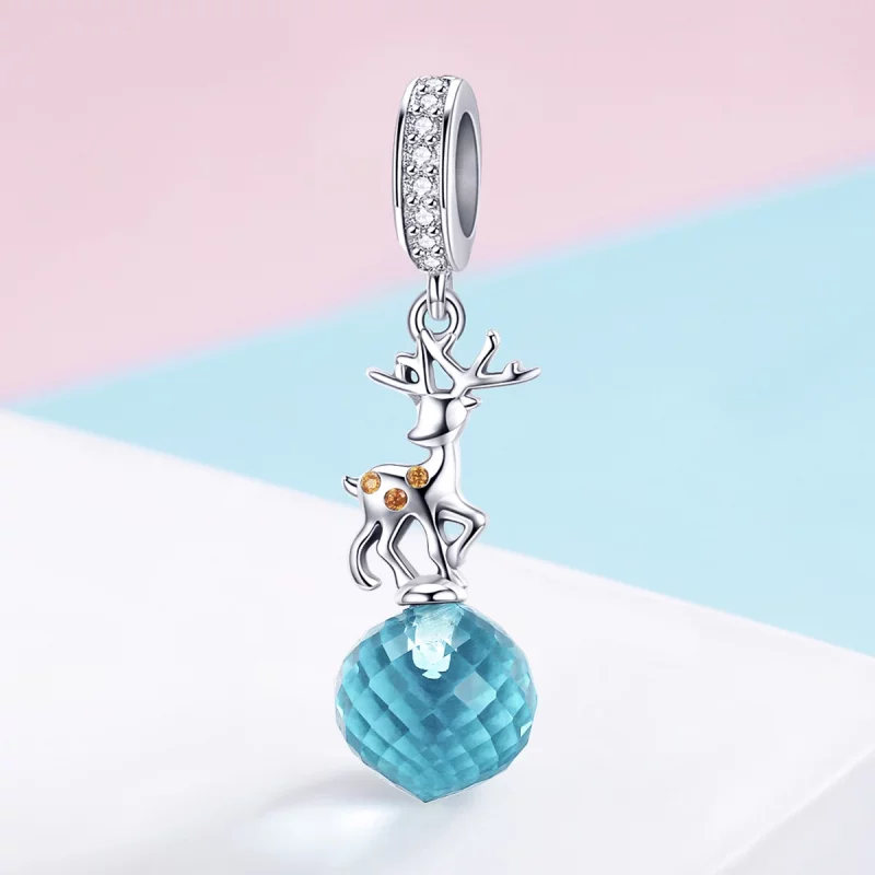 (image pour) Charm Pendant Style PANDORA Wapiti - SCC1010 - Afficher 2