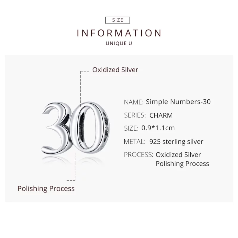 (image pour) Charm Style PANDORA 30e anniversaire - SCC1622 - Afficher 8